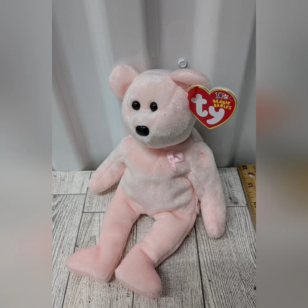 Ty Cure Light Pink Plush Bear